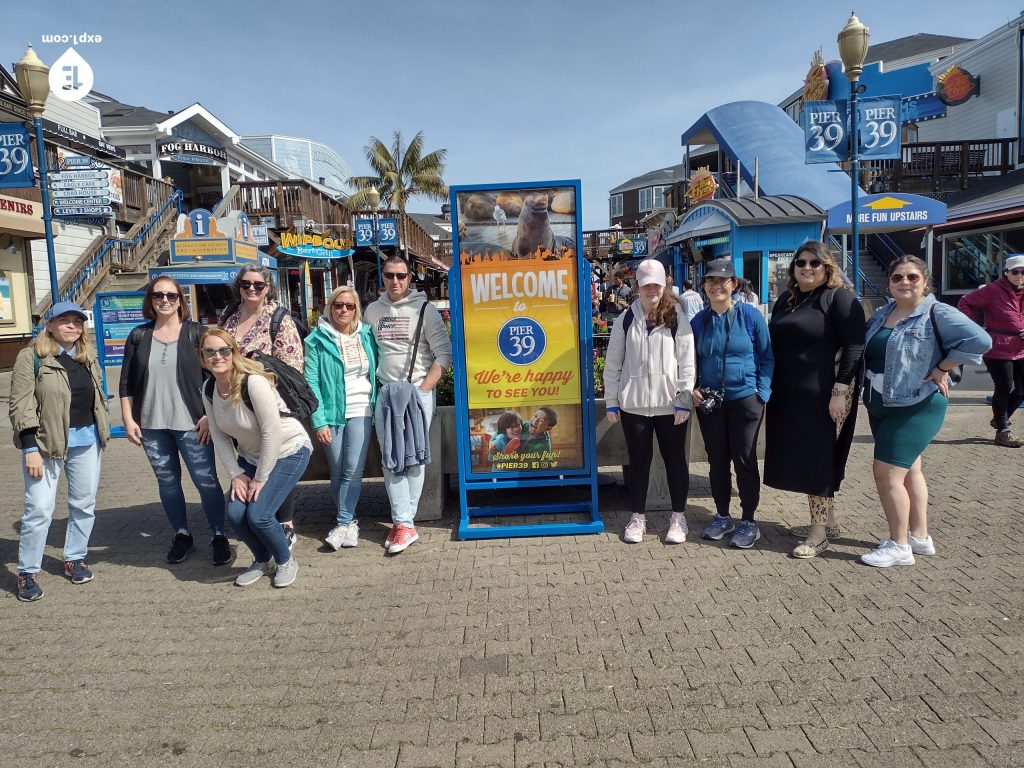 Group photo Fisherman’s Wharf Walking Tour on 2 April 2022 with Wealthy