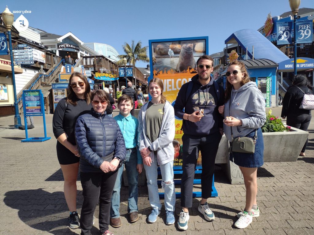 Group photo Fisherman’s Wharf Walking Tour on 3 April 2022 with Wealthy