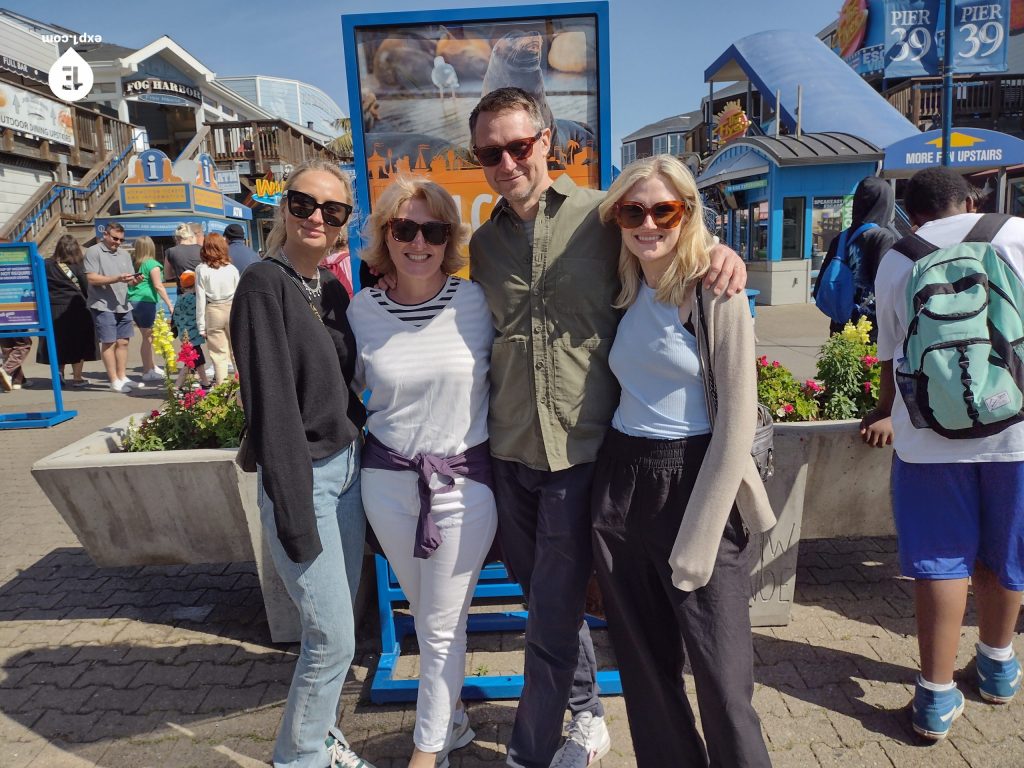 Group photo Fisherman’s Wharf Walking Tour on 8 April 2022 with Wealthy