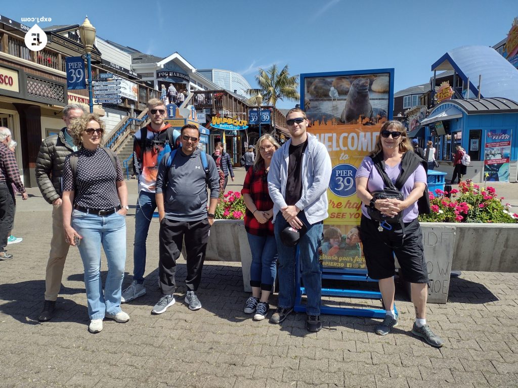 Group photo Fisherman’s Wharf Walking Tour on 22 May 2022 with Wealthy