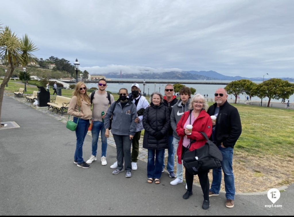 Group photo Fisherman’s Wharf Walking Tour on 4 June 2022 with Eric