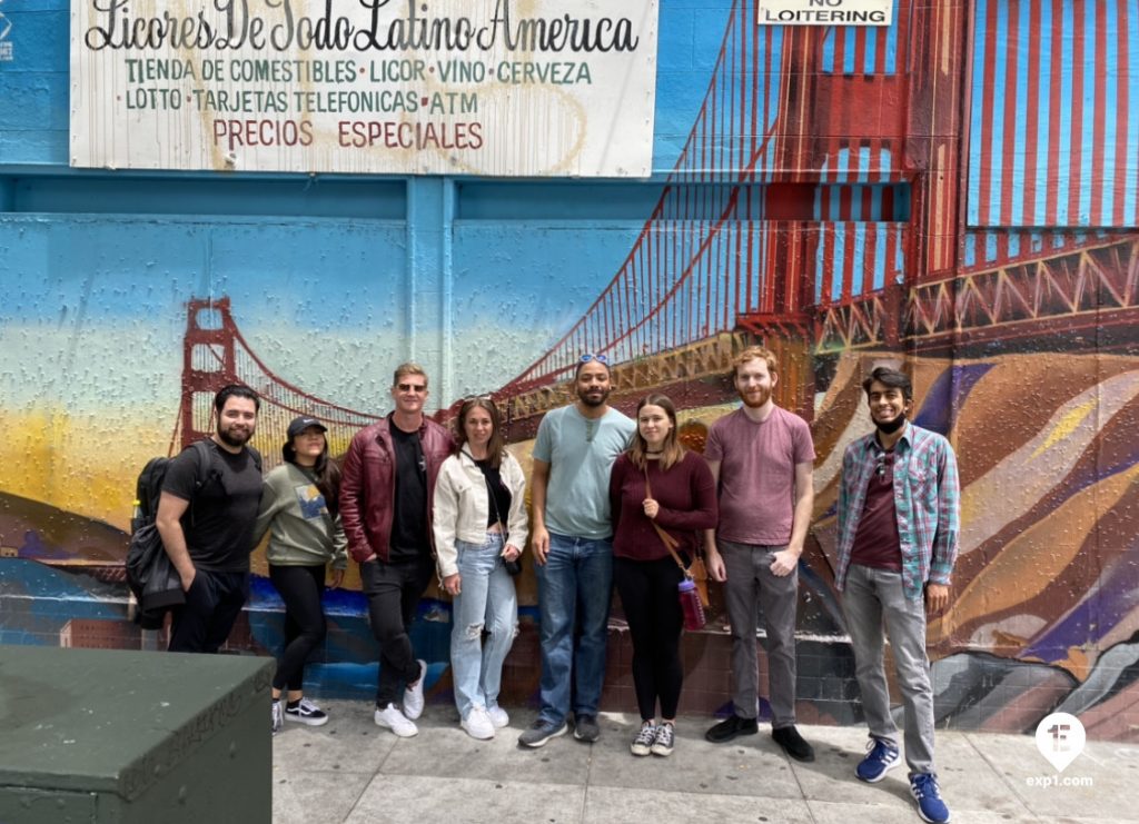 Group photo Mission District Food and Culture Tour on 4 June 2022 with Eric