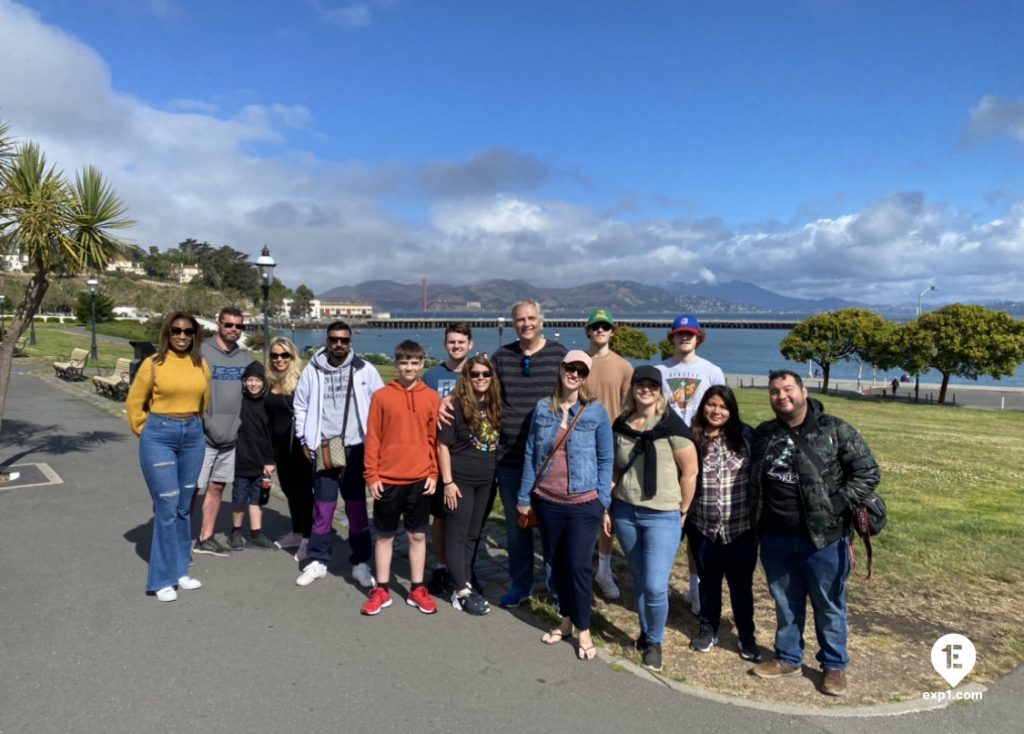 Group photo Fisherman’s Wharf Walking Tour on 17 June 2022 with Eric