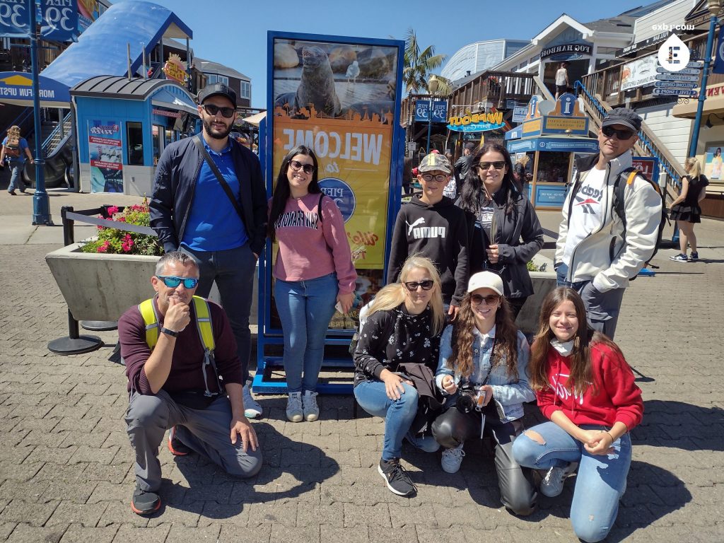 Group photo Fisherman’s Wharf Walking Tour on 8 July 2022 with Wealthy