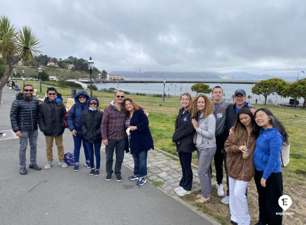 Group photo Fisherman’s Wharf Walking Tour on 3 July 2022 with Eric