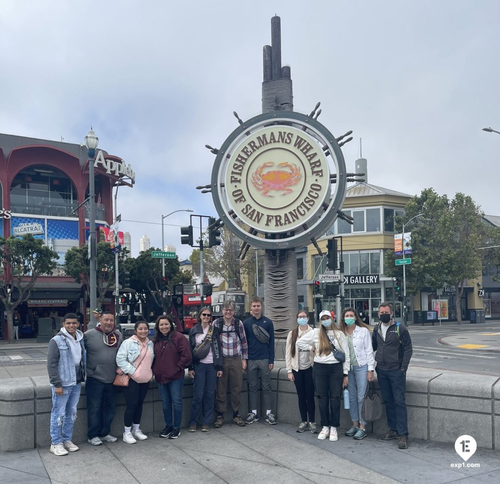 Group photo Fisherman’s Wharf Walking Tour on 14 July 2022 with Eric