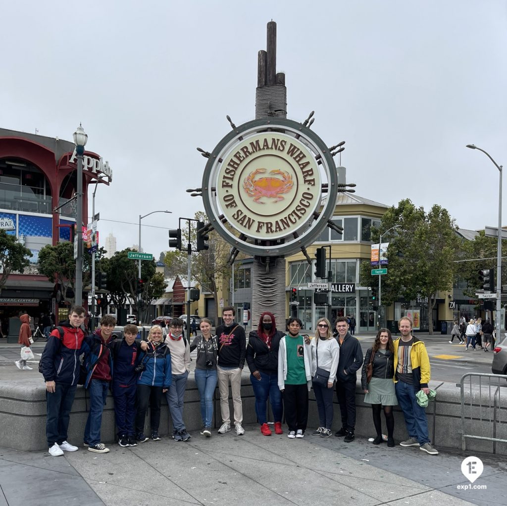 Group photo Fisherman’s Wharf Walking Tour on 29 July 2022 with Eric