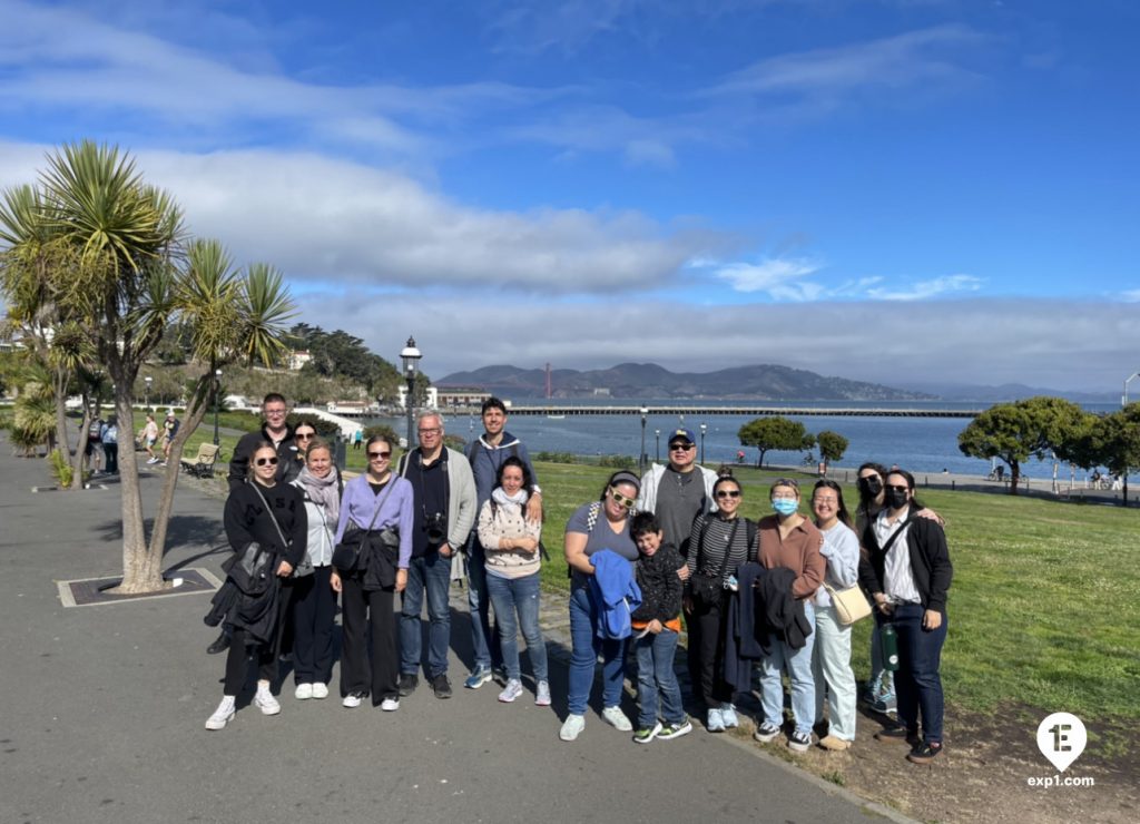 Group photo Fisherman’s Wharf Walking Tour on 5 August 2022 with Eric