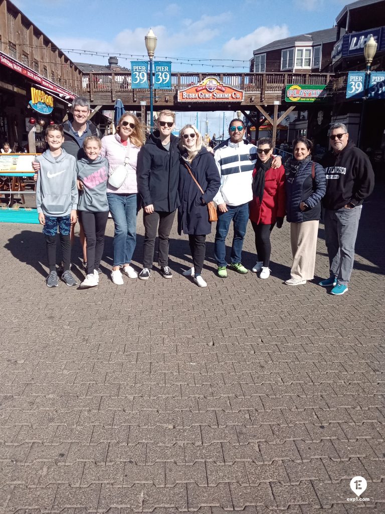 Group photo Fisherman’s Wharf Walking Tour on 7 November 2022 with John