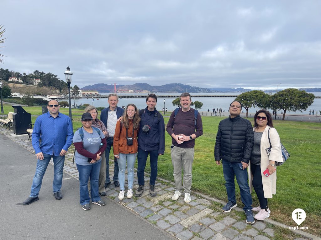 Group photo Fisherman’s Wharf Walking Tour on 13 October 2022 with Eric