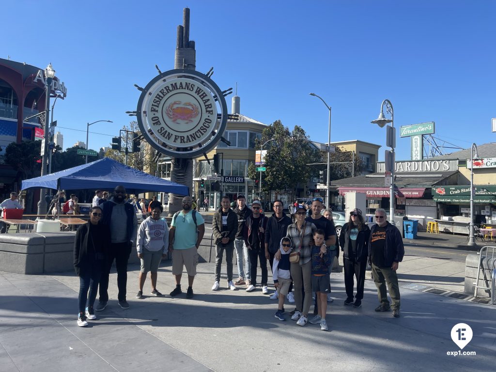 Group photo Fisherman’s Wharf Walking Tour on 7 October 2022 with Eric