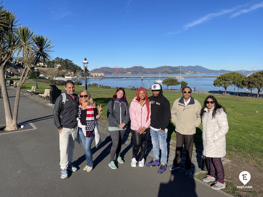 Group photo Fisherman’s Wharf Walking Tour on 3 November 2022 with Eric