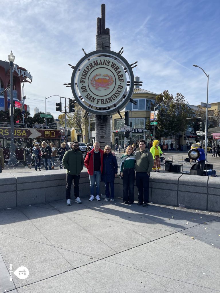 Group photo Fisherman’s Wharf Walking Tour on 6 November 2022 with Eric