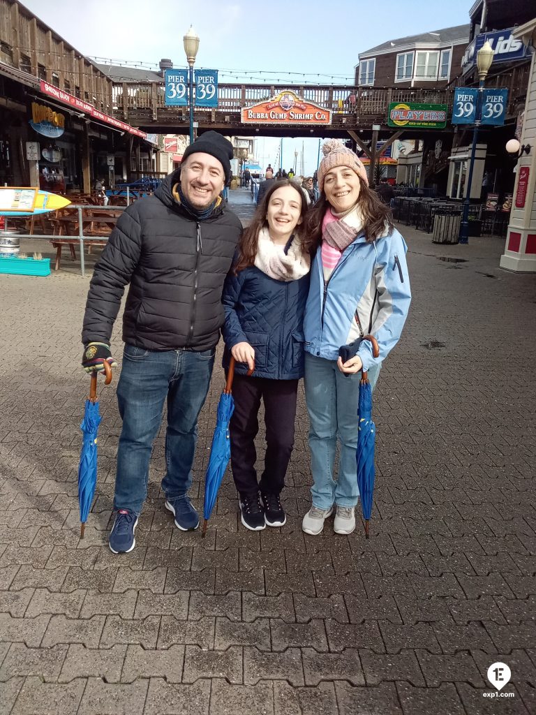 Group photo Fisherman’s Wharf Walking Tour on 5 February 2023 with John