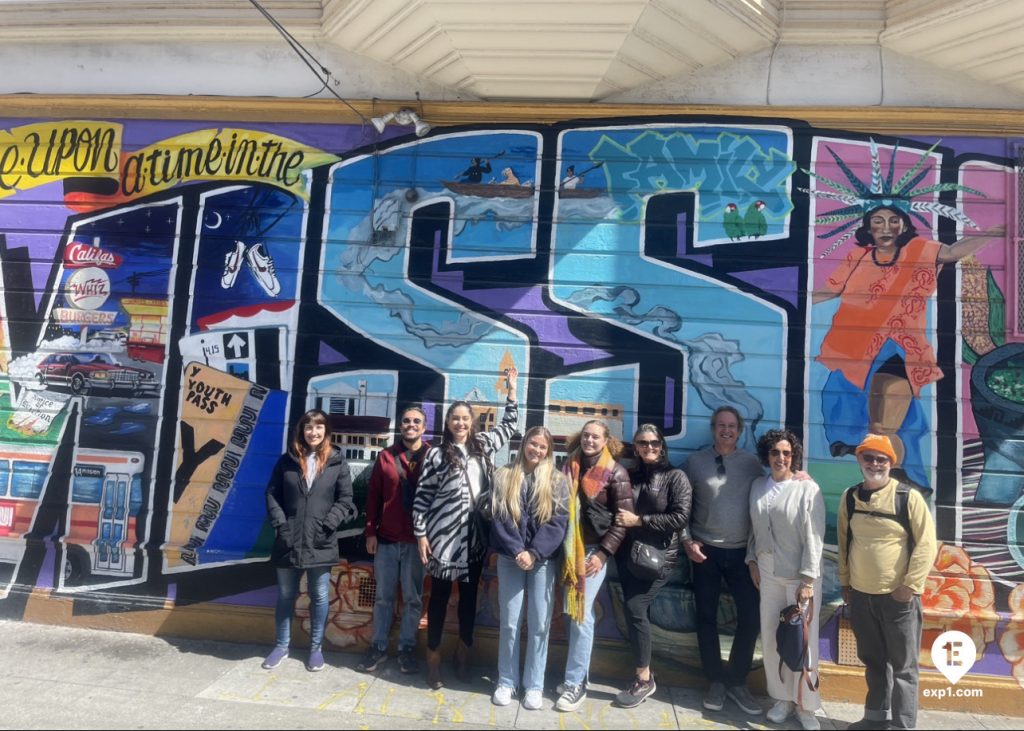 Group photo San Francisco in a Day Walking Tour on 24 March 2023 with Eric