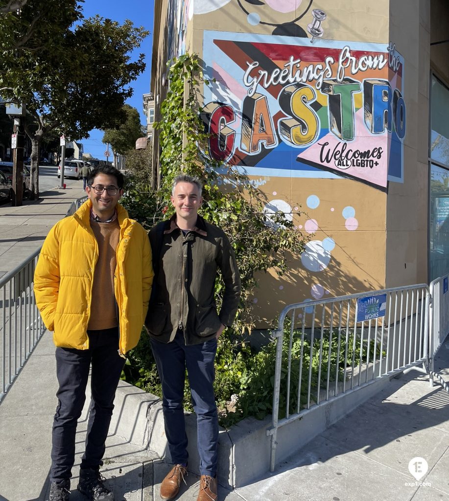 Group photo LGBTQ Castro District Walking Tour on 26 March 2023 with Eric