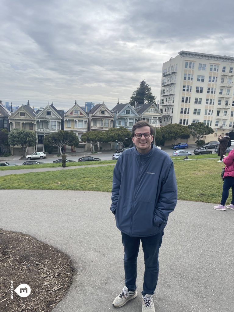 Group photo Fisherman’s Wharf Walking Tour on 8 April 2023 with Eric