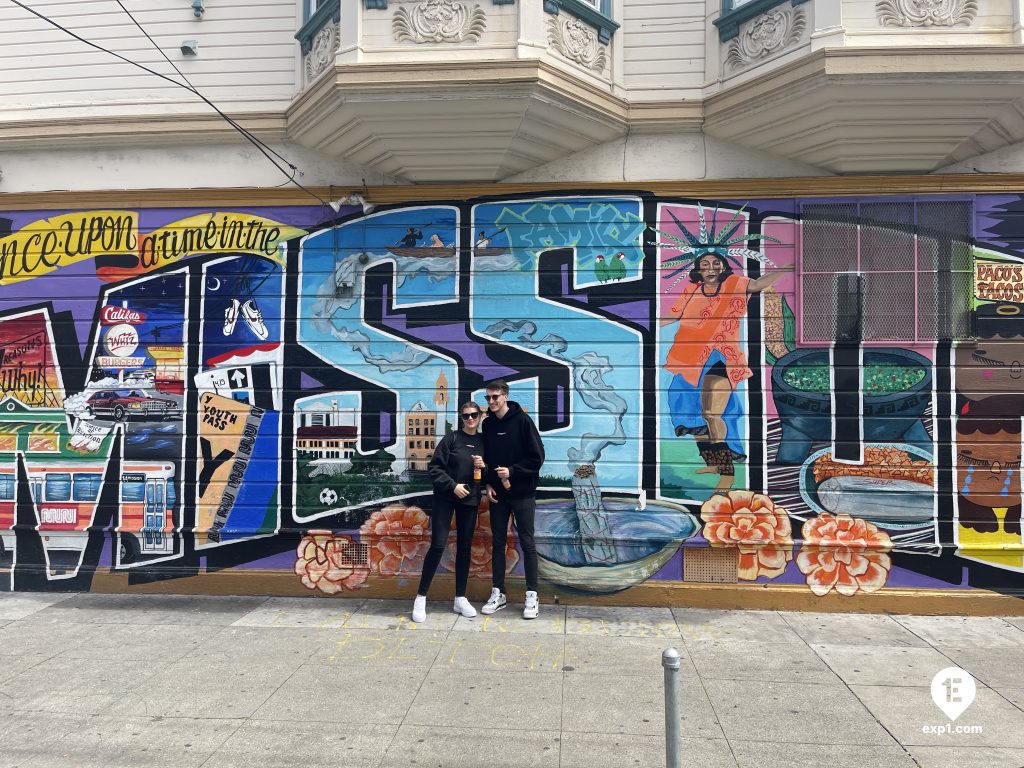 Group photo Mission District Food and Culture Tour on 8 April 2023 with Eric