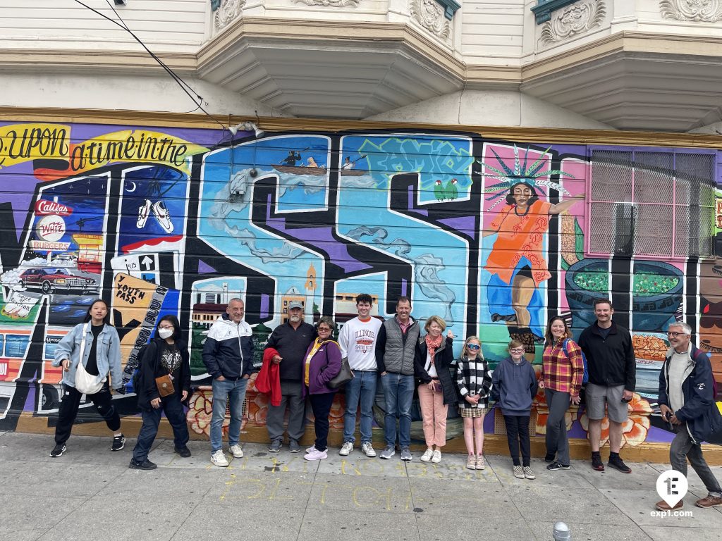 Group photo Mission District Food and Culture Tour on 20 May 2023 with Eric