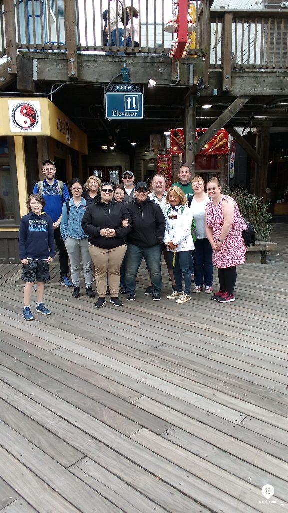 Group photo Fishermans Wharf and Sausalito Walking Tour on 12 June 2023 with John