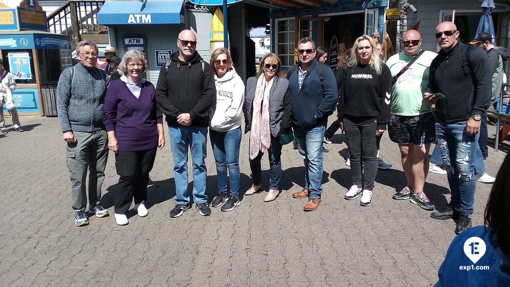 Group photo Fisherman’s Wharf Walking Tour on 15 June 2023 with John