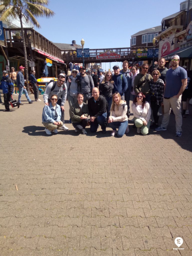 Group photo Fisherman’s Wharf Walking Tour on Jun 19, 2023 with John