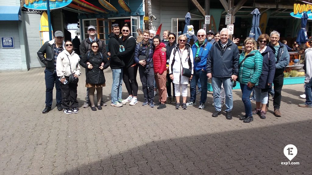 Group photo 16th Avenue Tiled Steps Guided Hike on Jun 25, 2023 with John