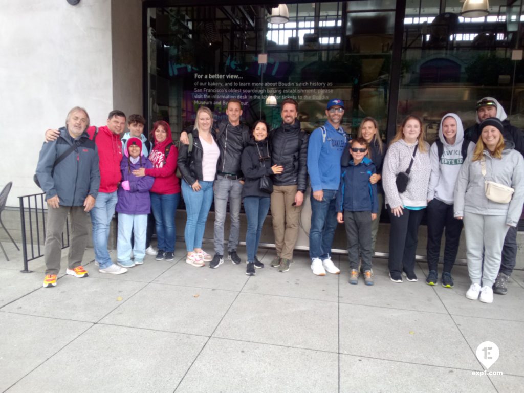 Group photo Fisherman’s Wharf Walking Tour on Jul 7, 2023 with John