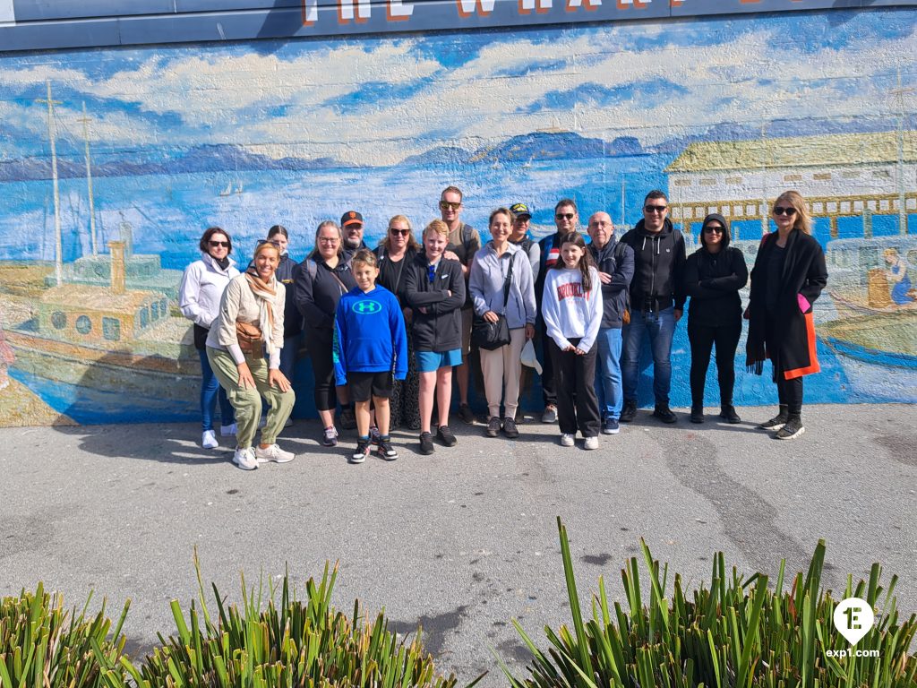 Group photo Fisherman’s Wharf Walking Tour on Aug 15, 2023 with John