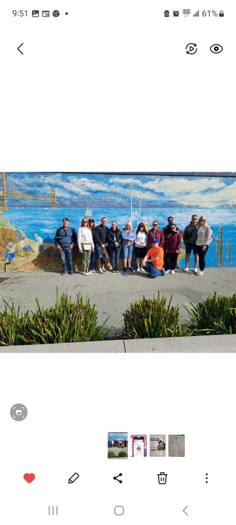 Group photo Fisherman’s Wharf Walking Tour on Sep 5, 2023 with John