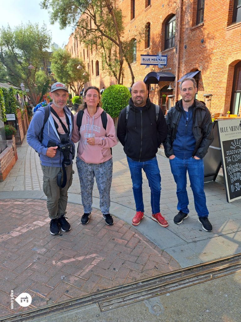 Group photo Fisherman’s Wharf Walking Tour on Sep 14, 2023 with John